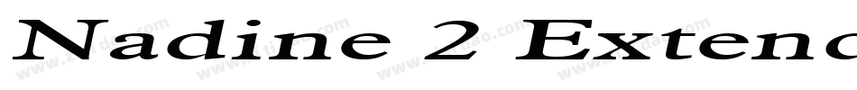Nadine 2 Extended Bold字体转换